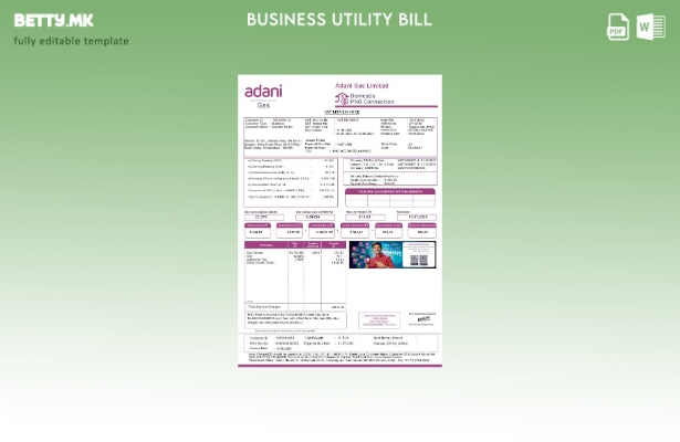 Модерен стил на Индија Адани за деловни сметки за комунални услуги